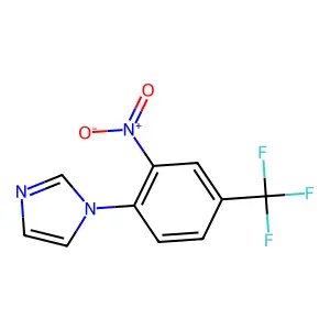 1-[2-nitro-4-(trifluoromethyl)phenyl]-1H-imidazole structure
