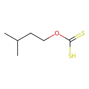 Sodium o-isopentyl dithiocarbonate structure
