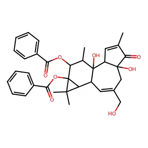 Phorbol-12,13-dibenzoate structure