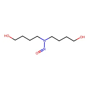N,N-Bis(4-hydroxybutyl)nitrosamine structure