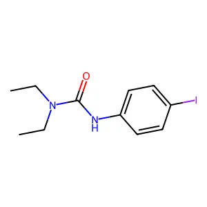 1,1-diethyl-3-(4-iodophenyl)urea structure