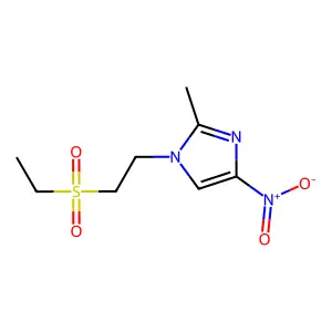 1-(2-ethylsulfonylethyl)-2-methyl-4-nitroimidazole structure