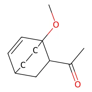 1-(1-methoxy-2-bicyclo[2.2.2]oct-5-enyl)ethanone structure