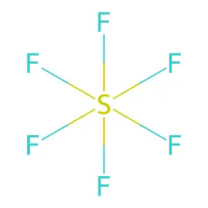 SULFUR HEXAFLUORIDE structure