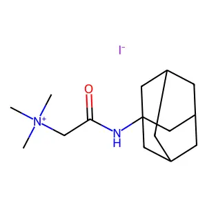 [2-(1-adamantylamino)-2-oxoethyl]-trimethylazanium iodide structure