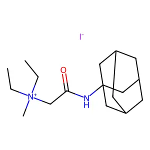 ((1-Adamantylcarbamoyl)methyl)diethylmethylammonium iodide structure