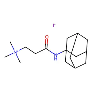 [3-(1-adamantylamino)-3-oxopropyl]-trimethylazanium iodide structure