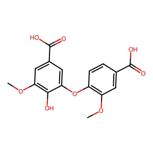 VANILLIC ACID, 5-(4-CARBOXY-2-METHOXYPHENOXY)- structure