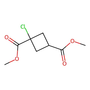 1,3-Cyclobutanedicarboxylic acid, 1-chloro-, dimethyl ester structure