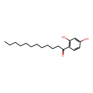 1-(2,4-dihydroxyphenyl)dodecan-1-one structure