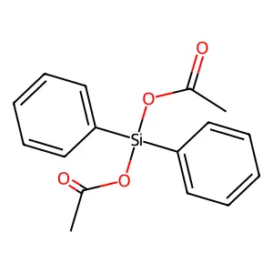 Diphenyldiacetoxysilane structure