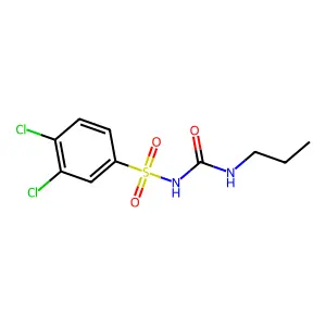 1-(3,4-dichlorophenyl)sulfonyl-3-propylurea structure
