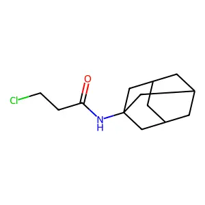 Propionamide, N-(1-adamantyl)-3-chloro- structure