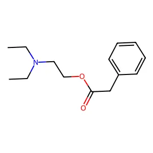 2-(diethylamino)ethyl 2-phenylacetate structure