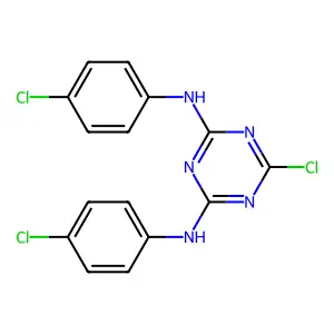 Compound C15H10Cl3N5 structure
