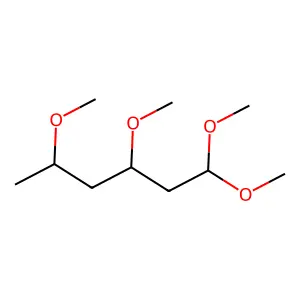 1,1,3,5-Tetramethoxyhexane structure