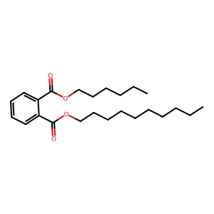Decyl hexyl phthalate structure