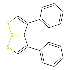 (1,2)Dithiolo(1,5-b)(1,2)dithiole-7-s(iv), 3,4-diphenyl- structure