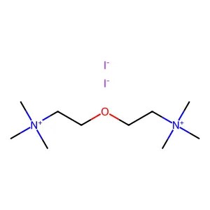 trimethyl-[2-[2-(trimethylazaniumyl)ethoxy]ethyl]azanium diiodide structure
