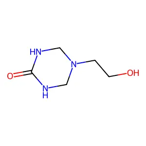 5-(2-hydroxyethyl)-1,3,5-triazinan-2-one structure