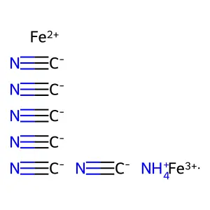 FERRIC AMMONIUM FERROCYANIDE structure