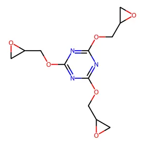 1,3,5-Triazine, 2,4,6-tris(oxiranylmethoxy)- structure