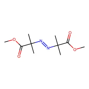 methyl 2-[(1-methoxy-2-methyl-1-oxopropan-2-yl)diazenyl]-2-methylpropanoate structure
