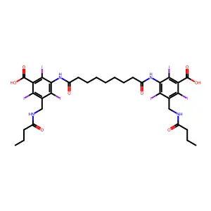 Compound C33H38I6N4O8 structure