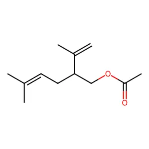 Lavandulyl acetate structure