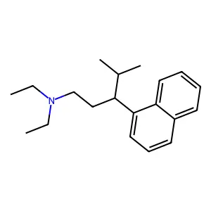 N,N-diethyl-4-methyl-3-naphthalen-1-ylpentan-1-amine structure