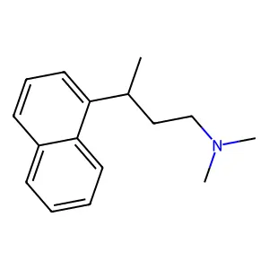 1-NAPHTHALENEPROPYLAMINE, gamma,N,N,-TRIMETHYL- structure