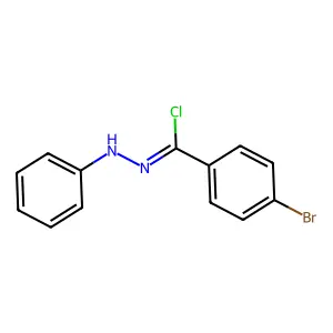 4-bromo-N-phenylbenzenecarbohydrazonoyl chloride structure