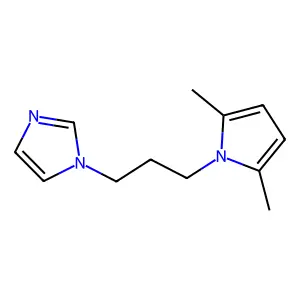 1-[3-(2,5-dimethyl-1H-pyrrol-1-yl)propyl]-1H-imidazole structure