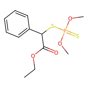 ethyl 2-dimethoxyphosphinothioylsulfanyl-2-phenylacetate structure