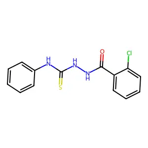 1-[(2-chlorobenzoyl)amino]-3-phenylthiourea structure