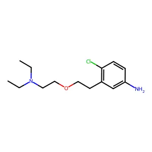 ANILINE, 4-CHLORO-3-(2-(2-(DIETHYLAMINO)ETHOXY)ETHYL)- structure