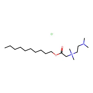 (Carboxymethyl)dimethyl(dimethylaminoethyl)ammonium, chloride, decyl ester structure