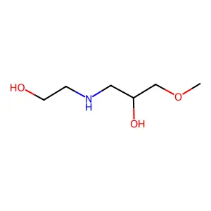 1-(2-hydroxyethylamino)-3-methoxypropan-2-ol structure
