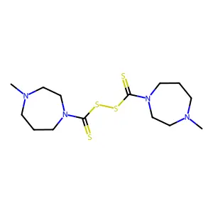 (4-methyl-1,4-diazepane-1-carbothioyl)sulfanyl 4-methyl-1,4-diazepane-1-carbodithioate structure