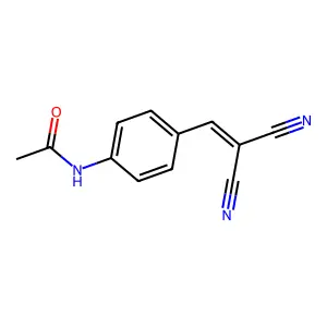 N-[4-(2,2-dicyanoethenyl)phenyl]acetamide structure