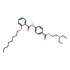 2-(Diethylamino)ethyl 4-(2-(octyloxy)benzamido)benzoate structure