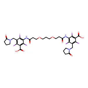 Compound C33H34I6N4O10 structure