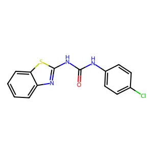 1-(1,3-benzothiazol-2-yl)-3-(4-chlorophenyl)urea structure