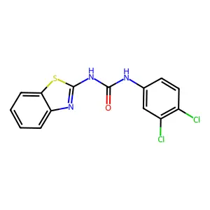 1-(2-BENZOTHIAZOLYL)-3-(3,4-DICHLOROPHENYL)UREA structure