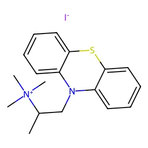 trimethyl(1-phenothiazin-10-ylpropan-2-yl)azanium iodide structure