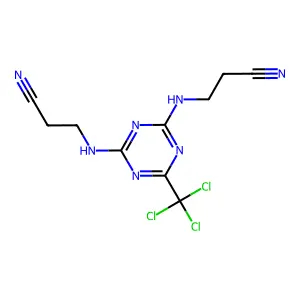 Compound C10H10Cl3N7 structure