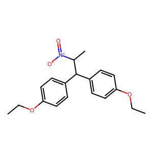 1,1-Bis(p-ethoxyphenyl)-2-nitropropane structure