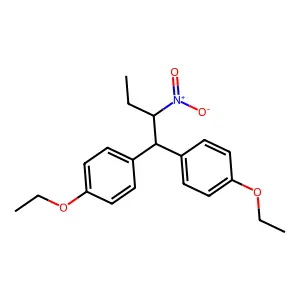 Butane, 1,1-bis(p-ethoxyphenyl)-2-nitro- structure
