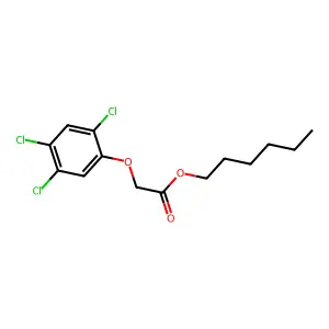 Hexyl (2,4,5-trichlorophenoxy)acetate structure