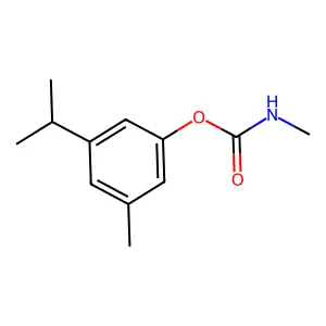 (3-methyl-5-propan-2-ylphenyl) N-methylcarbamate structure
